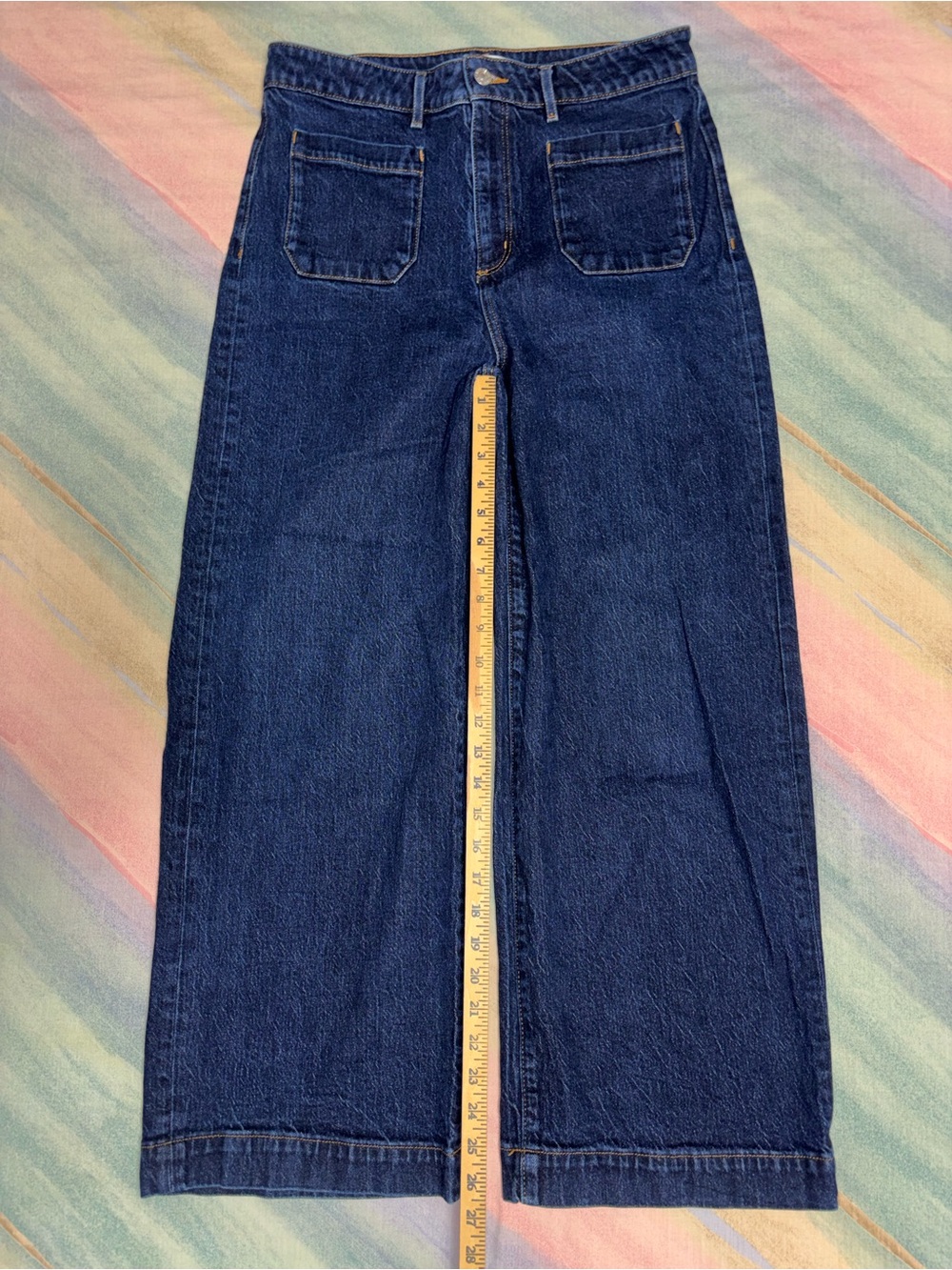 LOFT Palmer the Wide Leg blue Jeans size 10 / 30 - Picture 5 of 8